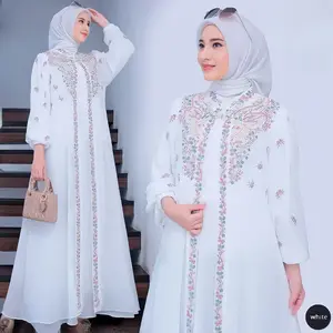 Desayu Dress Kekinian Bahan Cringkel Airflow Mix Bordir Cantik Dress Wanita Muslim Dress Crinkle Premium Terbaru Dress Kondangan