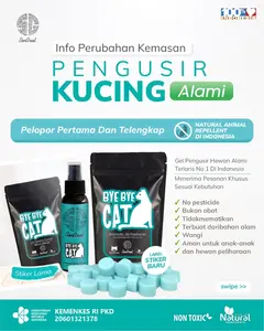 Alat pengusir kucing pup pipis sembarangan SanGrat Bye Bye Cat gel 70 gr aman natural non pestisida