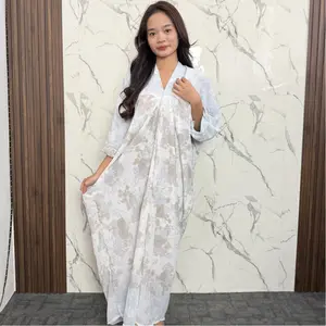 CIKISTORE - Melody Kaftan Muslimah Elegan | Dress Kaftan Wanita Ceruty Premium