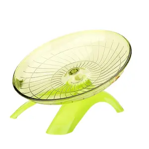 Pet Hamster Running Wheel Mute Flying Saucer Steel Axle Wheel Running Disc Toys Cage Small Animal Hamster Accessories