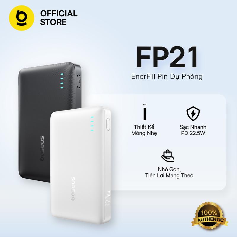 Pin dự phòng Baseus EnerFill FP21 10000mAh 22.5W (3 Port - 2C1A)