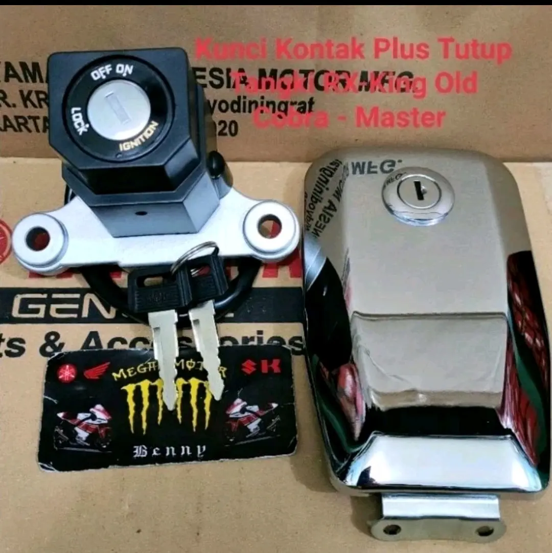 Kunci Kontak Plus Tutup Tangki RX-King Old Cobra - RX-King Master OEM Dikunci Ada Tulisan YAMAHA.