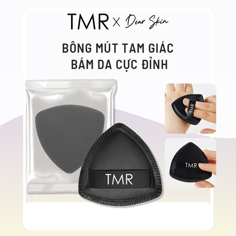 Mút Tán Kem Nền Black Tam Giác TMR Mềm Xốp Trang Điểm Mịn Lì Tự Nhiên