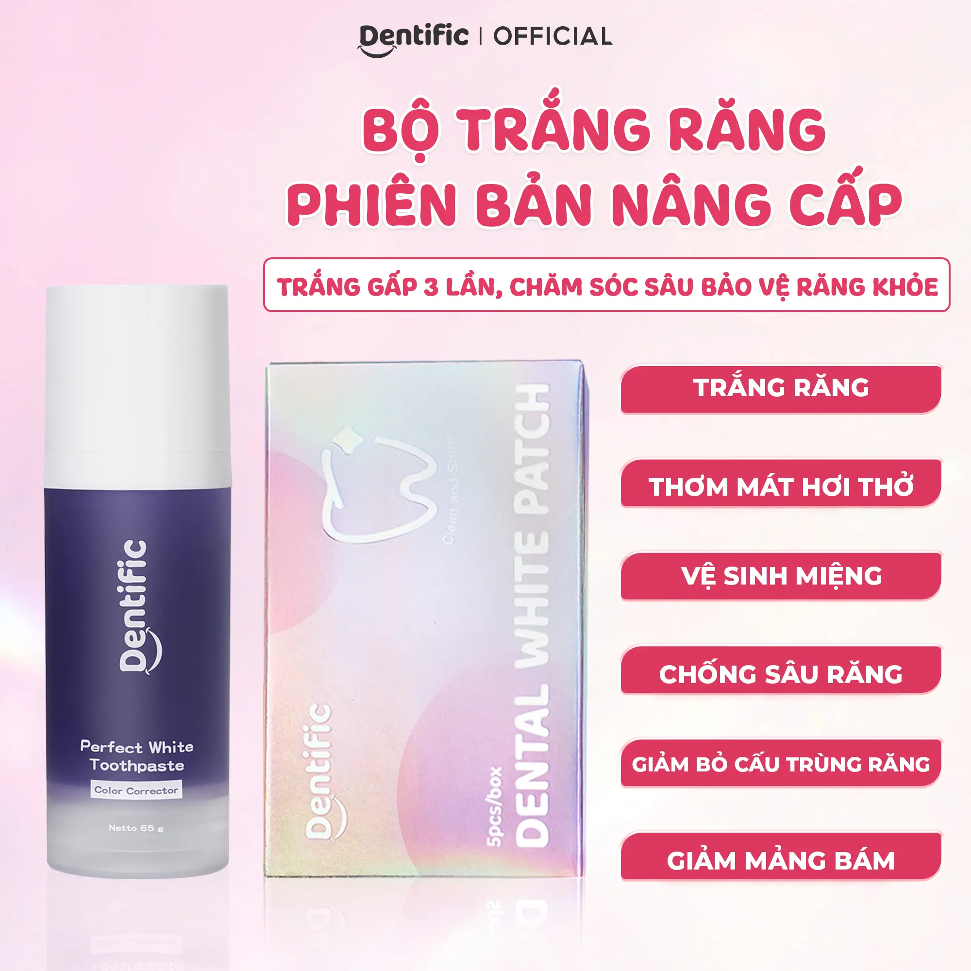 【Phiên bản nâng cấp】Bộ trắng răng hiệu quả lâu dài