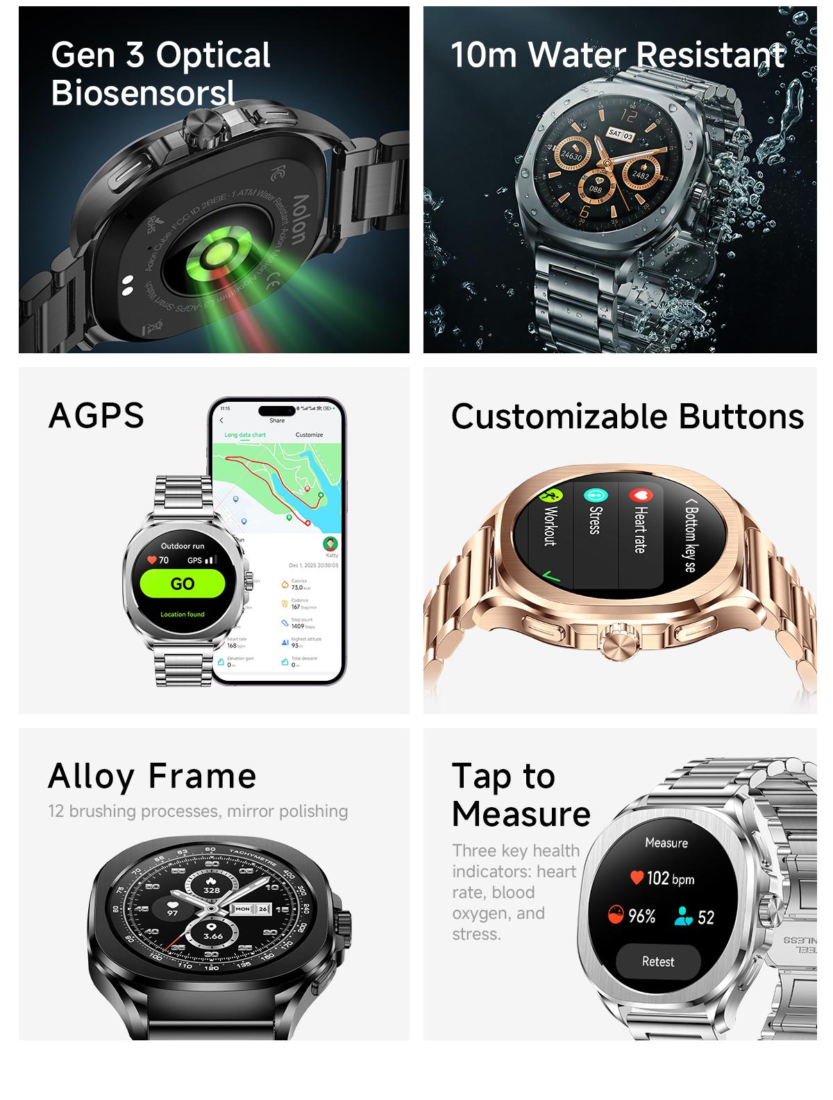 Aolon Cube AGPS Whatsapp Reply Jam Tangan Pintar Pria Layar AMOLED 1ATM Tahan Air 140 Mode Olahraga & Sensor Denyut Jantung Generasi Ketiga Smartwatch Aolon Cube AGPS Whatsapp Reply Jam Tangan Pintar Pria Layar AMOLED 1ATM Tahan Air 140 Mode Olahraga & Sensor Denyut Jantung Generasi Ketiga Smartwatch
