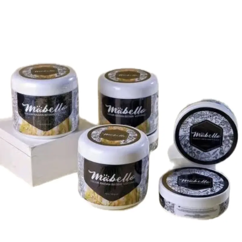 Mabello/LULUR Hitam khas BUGIS bedak lotong Scrub Mencerahkan kulit Tubuh 3