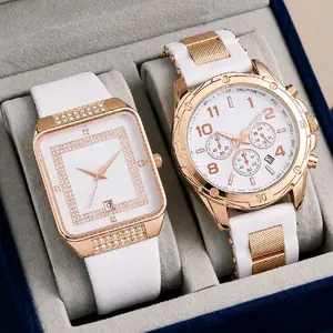 TERMURAH BELI 1 KIRIM 2,,Jam Tangan Wanita Model Tanggal Aktif Segi dan Bulat Strap Karet Cantik Elegan Gratis Batre Cadangan - Bisa COD cewek