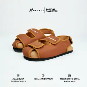 Sandal Diabetes Super Empuk • Jack Series - Coklat