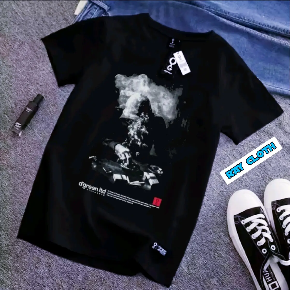 Baju Kaos Distro Cowok Original D'green Keren Kasual Branded Ori Bandung Bahan Katun Combed Lembut Kaos Pria Dewasa Kaos Distro Pria Wanita Unisex
