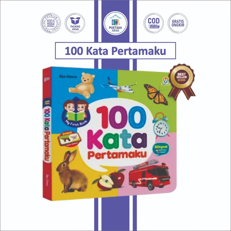 My First Book 100 Kata Pertamaku Boardbook Untuk Balita