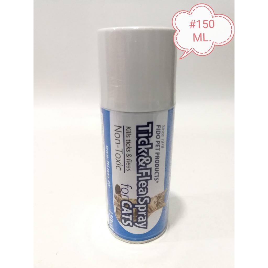 FIDO Cat Tick Flea Spray 150ml Kutu Kucing