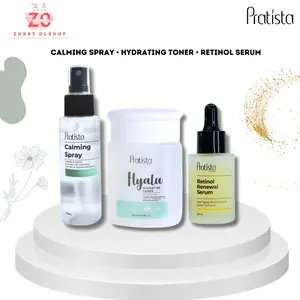 Pratista Hyalu Hydrating Toner | Pratista Retinol Renew Serum | Pratista Calming Spray