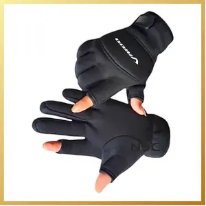 Sarung Tangan Motor 2 Jari Buntung Keretekan Sablon Sarung Tangan Kain Pria Wanita