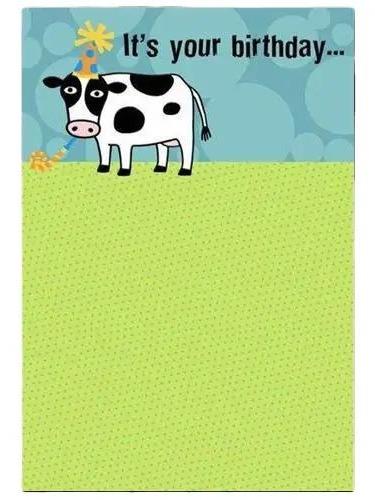 Gambar GREETING CARD-KARTU UCAPAN- HALLMARK- FUNNY-BIRTHDAY- COW dari Hallmark Cards Indonesia Kota Administrasi Jakarta Utara Tokopedia