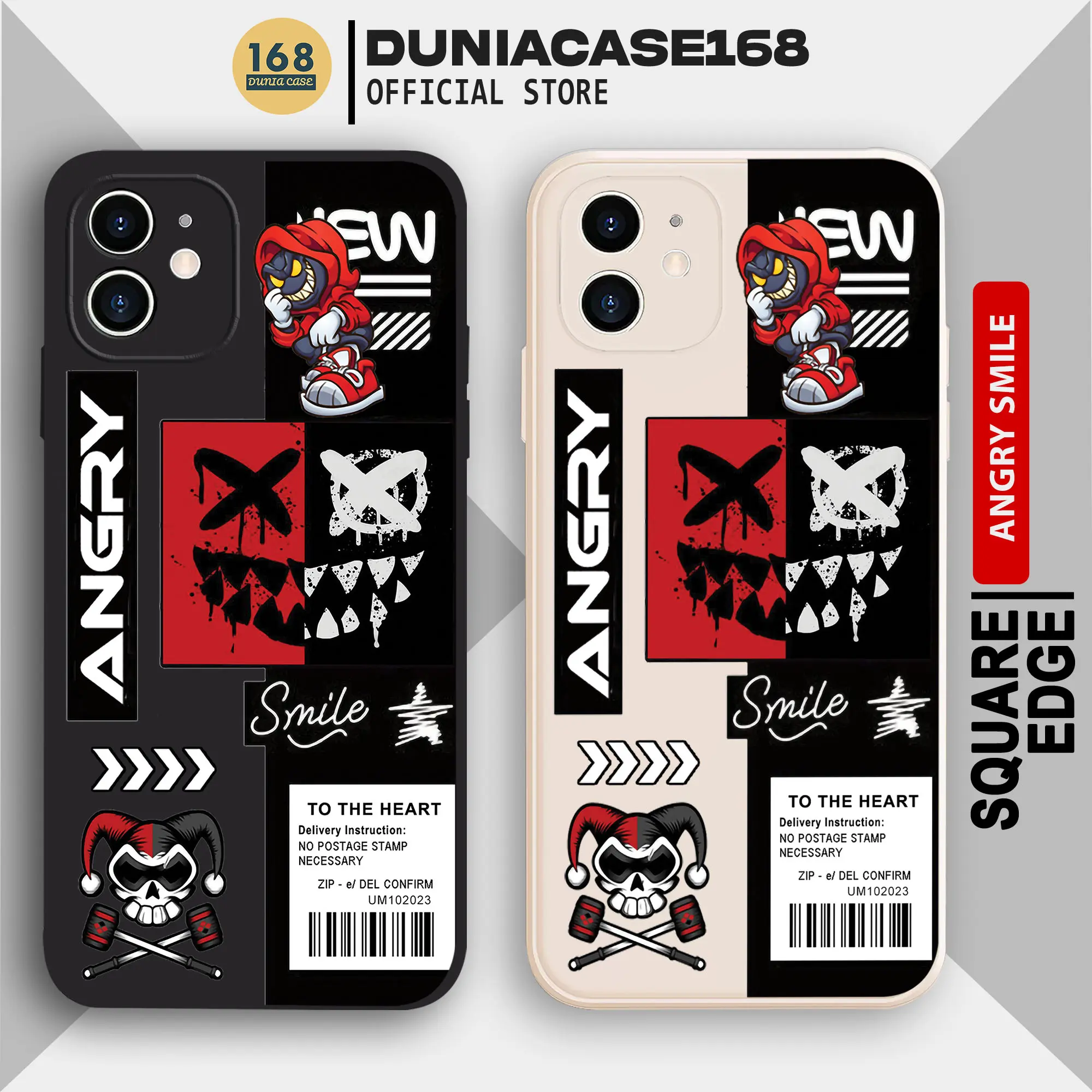 Case Macaron For Iphone Casing Hp Motif Karakter Lucu AGS001T - Softcase Handphone Cover Lentur Smartphone