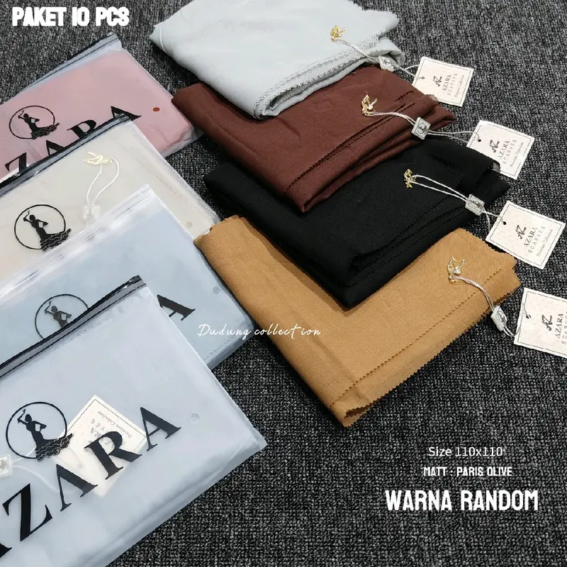SEGIEMPAT PARIS OLIVE PREMIUM BY AZARA 1 PAK ISI 10 WARNA LOGO BESI 0