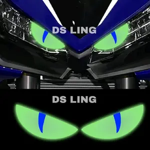 STIKER MATA NYALA 3D STIKER LAMPU DEPAN MOTOR,MOBIL,MOTOR LISTRIK,SEPEDA LISTRIK  STIKER NYALA MATA 3D MATA KUCING