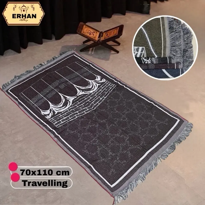 Sajadah ERHAN TURKIYE 70x110 cm Halus Lembut Jumbo Dewasa Sajadah Traveling Souvenir Umroh Termurah