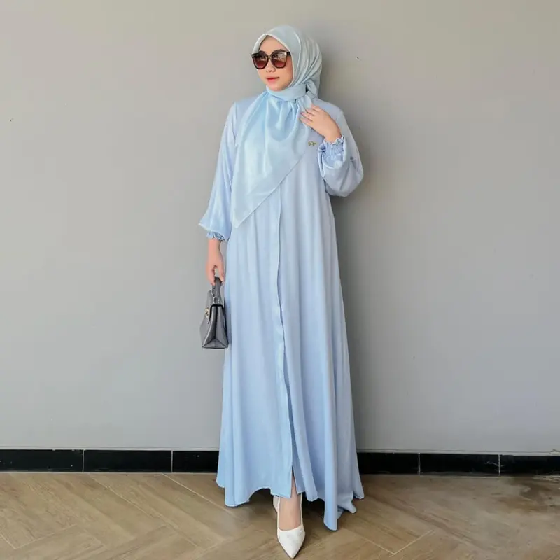 Marina Dress by Diana fz/ gamis simple busui friendly / gamis rayon premium / fashion muslimah 3