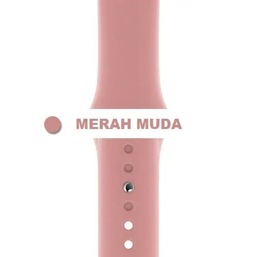 Strap Watch Tali Jam Pintar Silicone Rubber 38mm 40mm 42mm 44mm 45mm SERIES 1 2 3 4 5 6 7 8 3