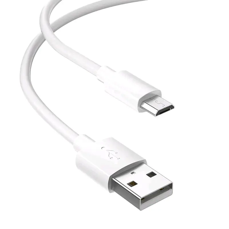 Kabel Data Micro USB 3.A Fast Charging Warna Putih Panjang 1 meter Cable 1