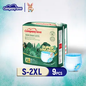 Company Love Popok Dewasa Double-layer Anti Bocor Design S/M/L/XL/2XL Serapan Kuat 9pcs/1pack Celana Dalam Super Anti Bocor Gratis 1 Pcs