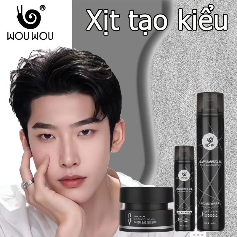 WOUWOU Gôm xịt tóc tạo kiểu nam nữ sáp vuốt tóc phù hợp cho cả nam và nữ, giúp làm phồng, định hình kiểu tóc và giữ nếp lâu dài. sáp  nutrient sap  vuottoc wax  tóc