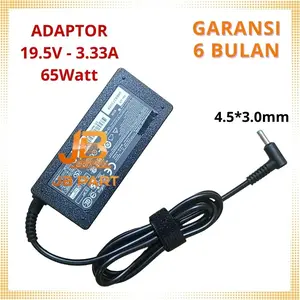 ADAPTOR CHARGE For 14 PAVI~LION Series - 19.5V 3.33A 4.5*3.0mm Jack biru