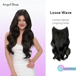 Hair Clip Loose Wave 50cm / 60cm (20 / 24 Inch) – Rambut Palsu Wanita Sambungan Natural | Hairclip Bergelombang Panjang