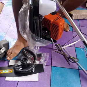 Mesin potong rumput SUPRA  gendong 2tak fulset stang komplit tinggal pake