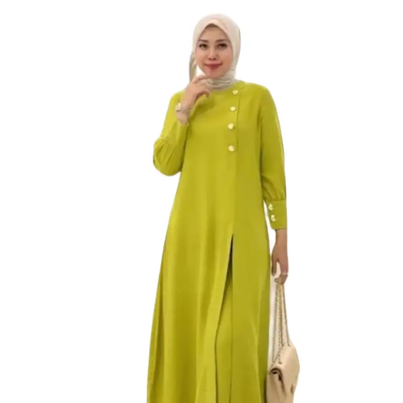 Setelan Tunik 2025 Model baru Adeline Setelan Wanita Jumbo One Set Viral Bahan Crinkel Airflow 7