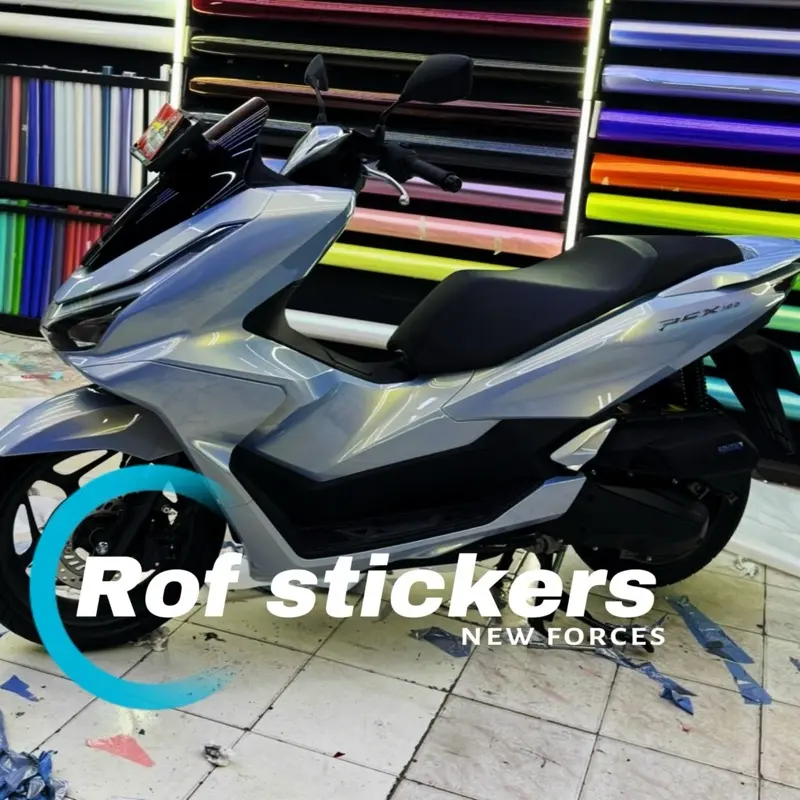 Sticker skotlet motor premium blue white gola harga 50x150cm Gold Motorcycle 1