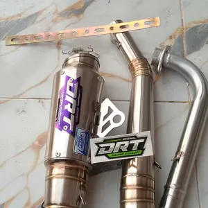 Knalpot Kompetisi dragbike Roadrace 110cc-200cc  Vega Jupiter  karisma supra Blade Revo - drt racing  Motorcycle free laser nama