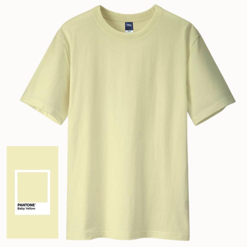 Kaos Polos Premium Combed Super Soft 30s - Baby Yellow Katun Distro Pria Wanita Pendek Atasan 1