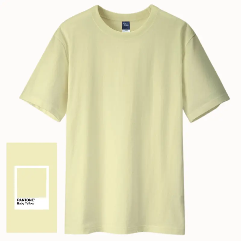 Kaos Polos Premium Combed Super Soft 30s - Baby Yellow Katun Distro Pria Wanita Pendek Atasan 0