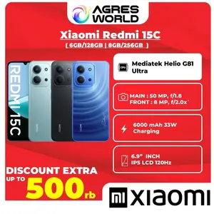 XIAOMI REDMI 15C RAM 6GB/128GB-GARANSI RESMI XIAOMI