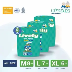 PROMO LIVELY popok perekat dewasa day & night adult diapers Kering Orang Tua