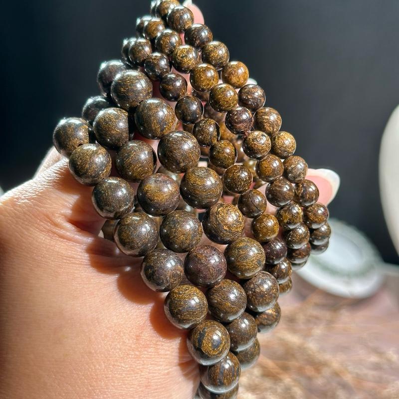 7mm Premium Bronzite Protection Crystal Bracelet A084 0