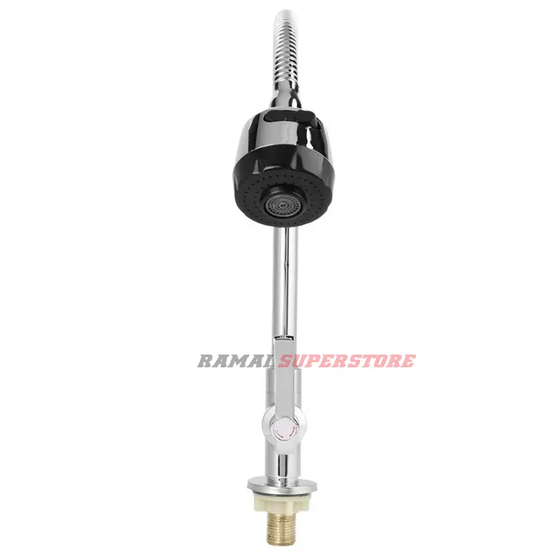 Keran Angsa Fleksibel Kepala Besar Kran Cuci Piring Sink Stainless 4