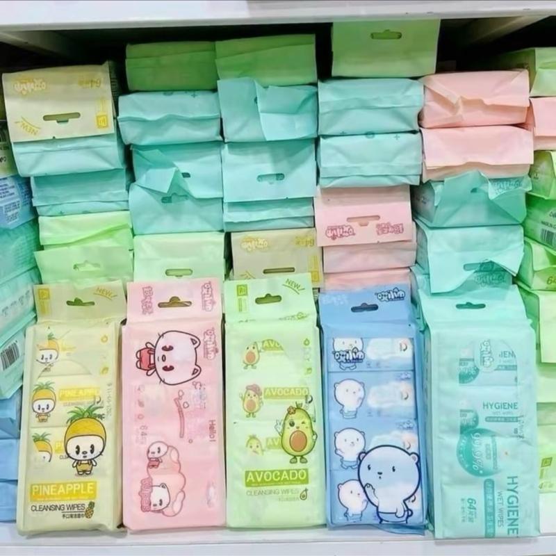 ￼(Combo 3) Bịch 24 gói khăn ướt mini tiện lợi đi chơi, du lịch mỗi bịch 8 gói
