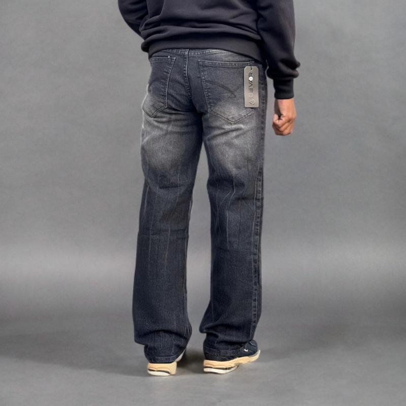 celana jeans loosfit gombrong terbaru / jeans gombrong / celana baggy / celana jeans loose gombrong stretch denim premium 3