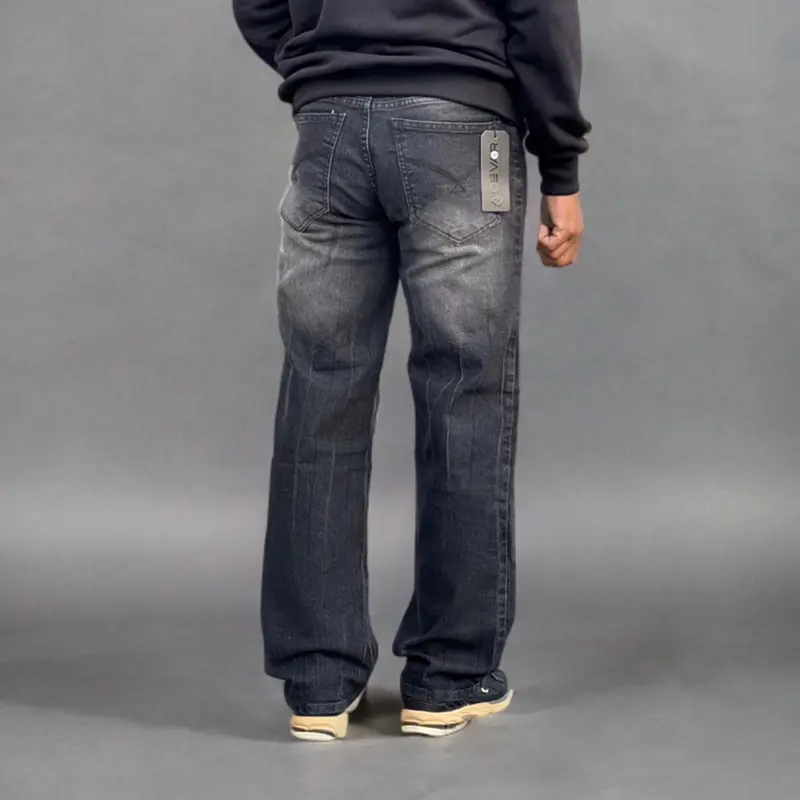 celana jeans loosfit gombrong terbaru / jeans gombrong / celana baggy / celana jeans loose gombrong stretch denim premium 3