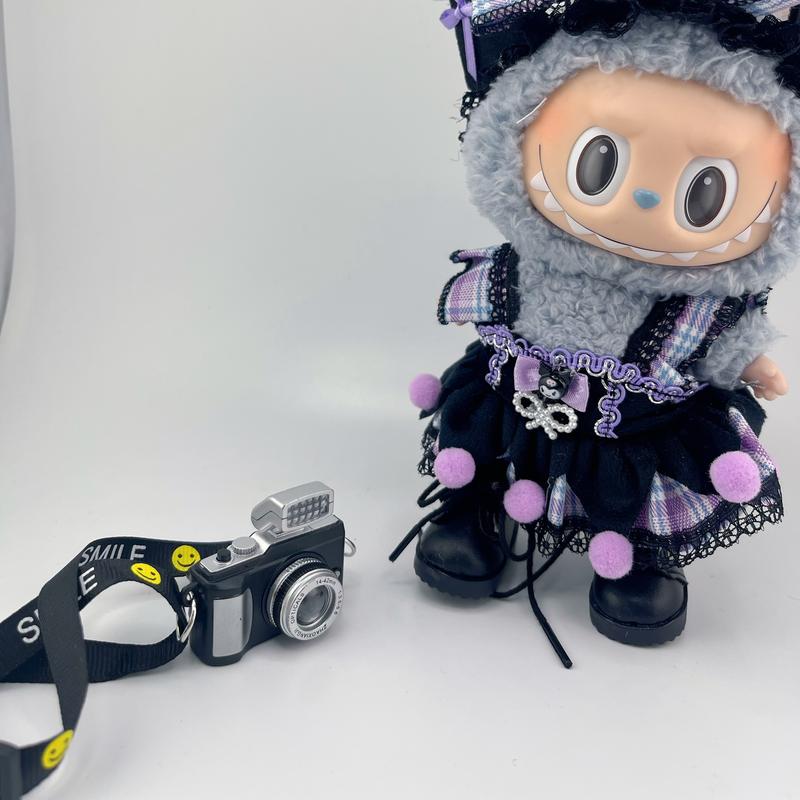 Product Introduction of 17cm Rab cloth blind box, clothes change, replacement plush doll, camera, glasses, shoes, water bottle 7