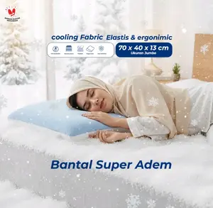 LEMBOOT Bantal Tidur Jepang Anti Ngorok Memory Foam Ukuran 70x40x8cm Bantal Tidur Jepang