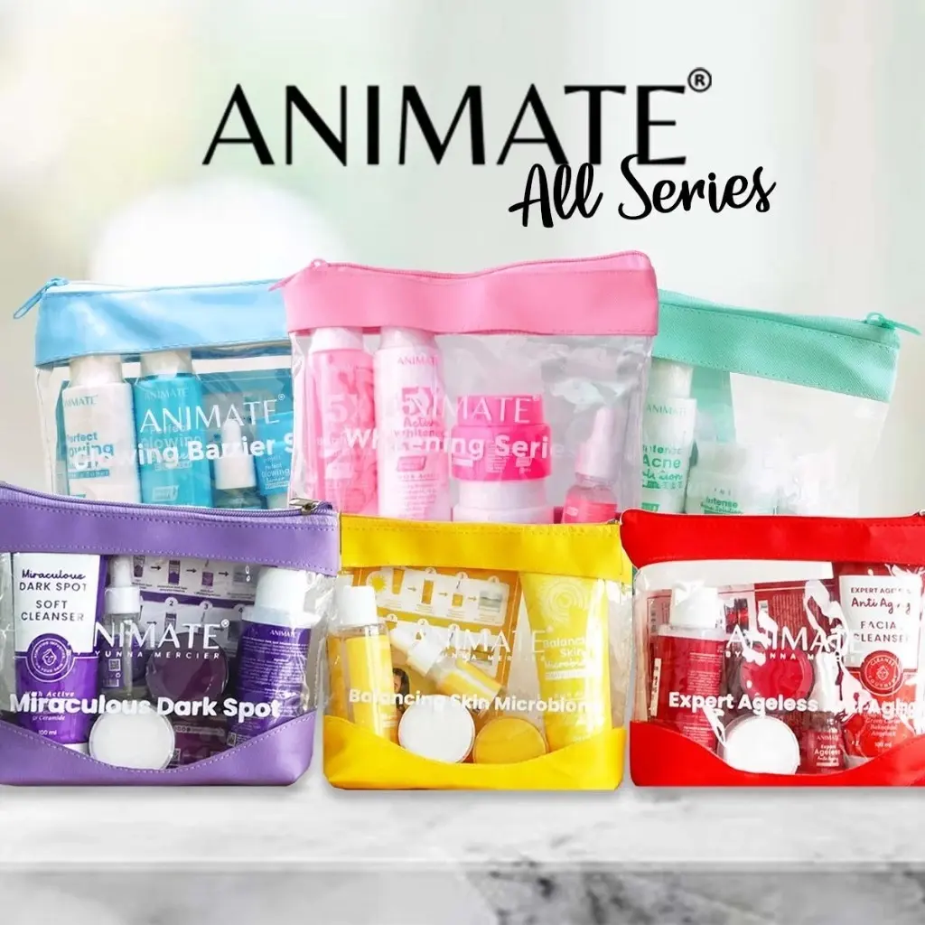 ANIMATE 5in1 Series / Acne / Glowing Barrier / Whitening / Anti Aging / Dark Spot / Balancing / Serum / Day Cream / Night Cream / Toner / Cleanser