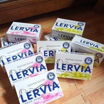 Product Review of PROMO 10PCS SABUN BATANG LERVIA 90GRAM Soap Pencerah from 인**💙 0
