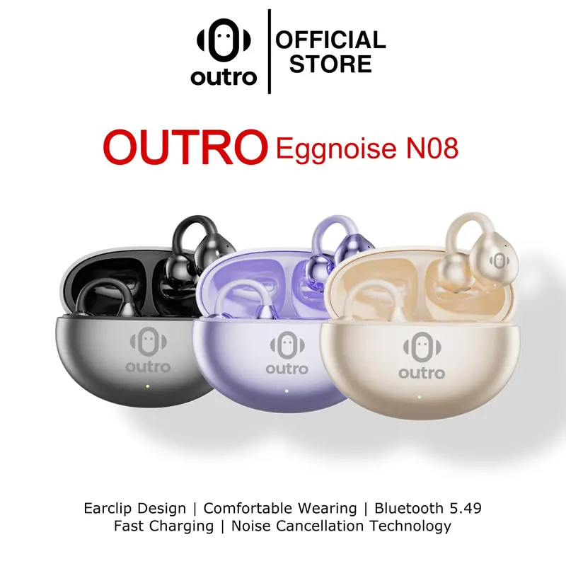 Outro EGGNOISE N08 Wireless Earphone Bluetooth Earclip Design Comfortable Wearing 0