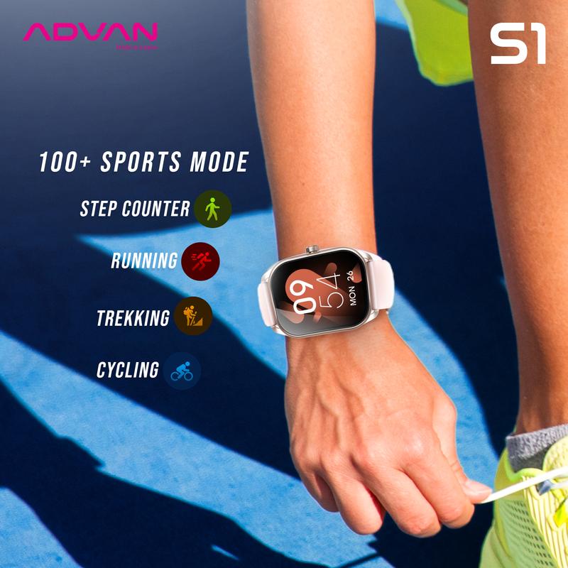 [Exclusive Mami Louisse] ADVAN Smartwatch S1 AI Voice Assistant IPS Display 2.01" Touchscreen Waterproof IP68 Bluetooth Call Health Monitoring 6