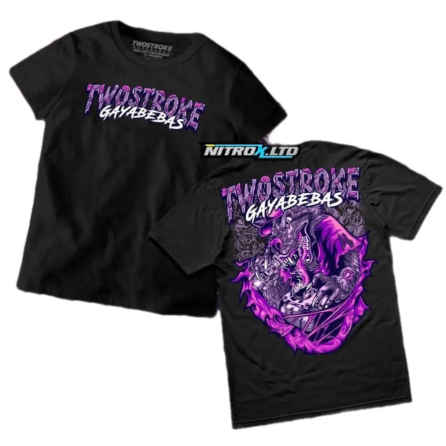 KAOS 2STROKE GAYA BEBAS FREE STIKER