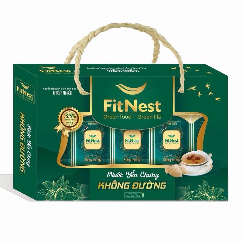 Lốc 6 Lọ FitNest Nước Yến Chưng Không Đường 35% - Lọ 150ml - Bổ Sung Sức Khoẻ